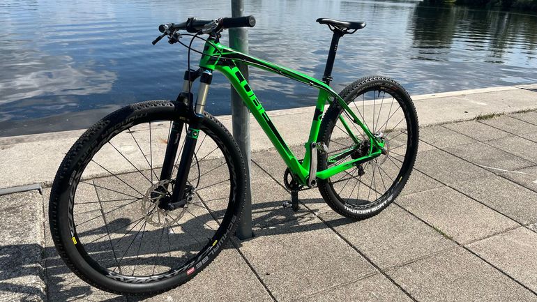 Gebrauchtes CUBE Reaction Shimano Dura Ace 2021 Mountainbike, Grün — Bild 3 von 8