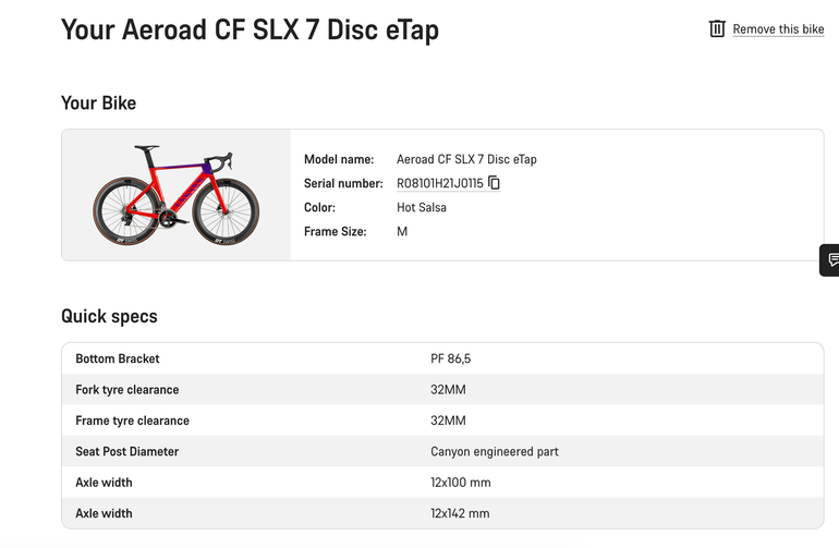 Used Canyon Aeroad CF SLX 7 Disc eTap 2022 – $ 4,947 | buycycle