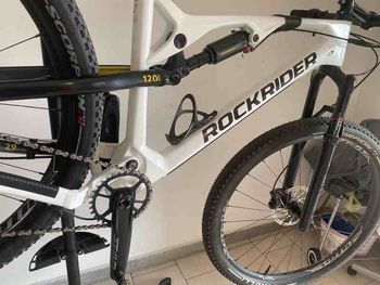 ROCKRIDER Custom Frameset 2023 Mountainbike usato, Bianco — immagine 3 di 10