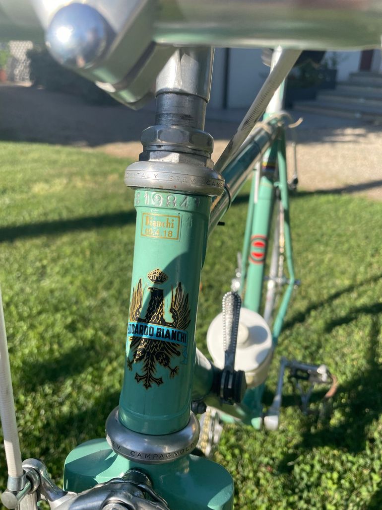 Gebrauchtes Bianchi Custom Campagnolo Record 1975 Road & Gravel, Blau — Bild 3 von 8