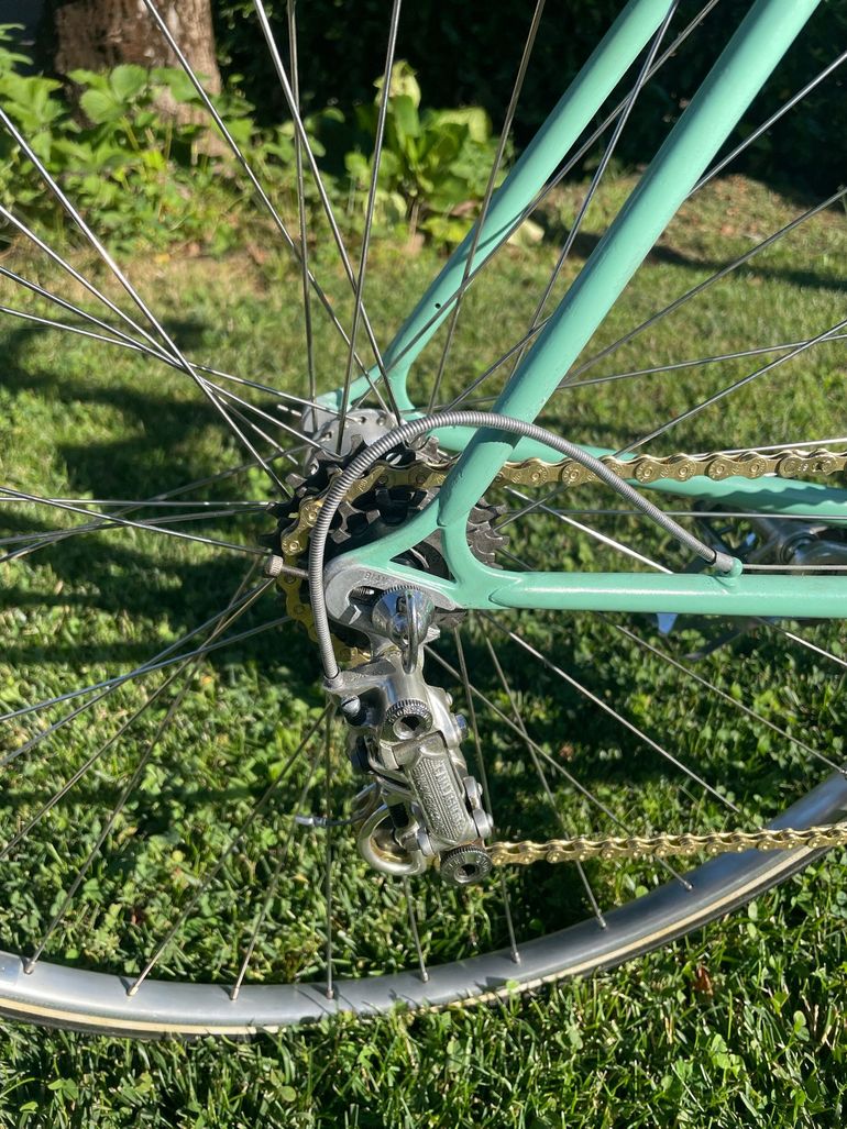 Gebrauchtes Bianchi Custom Campagnolo Record 1975 Road & Gravel, Blau — Bild 7 von 8