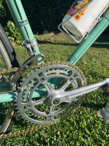 Gebrauchtes Bianchi Custom Campagnolo Record 1975 Road & Gravel, Blau — Bild 6 von 8