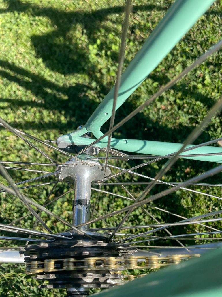 Gebrauchtes Bianchi Custom Campagnolo Record 1975 Road & Gravel, Blau — Bild 4 von 8