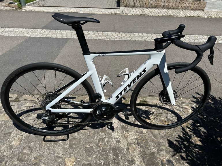 Used Stevens Arcalis SRAM Rival eTap AXS 2024 Road & Gravel, White — image 7 of 12