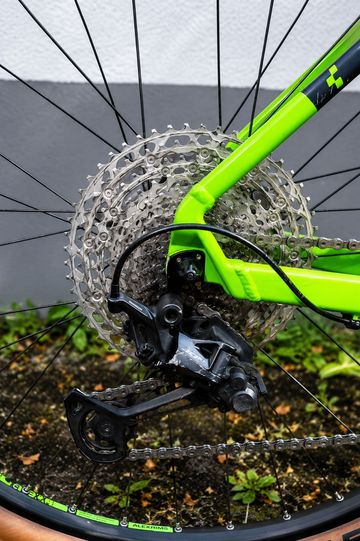 CUBE Reaction Shimano Deore XT 2021 Mountainbike usato, Verde — immagine 3 di 7