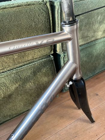 Gazelle Custom Frameset 2016 Road & Gravel de segunda mano, Gris claro — imagen 6 de 11