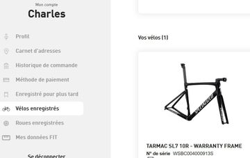 Used Specialized Tarmac SL7 Frameset 2023 Frameset 2023 Road & Gravel, Black — image 6 of 6
