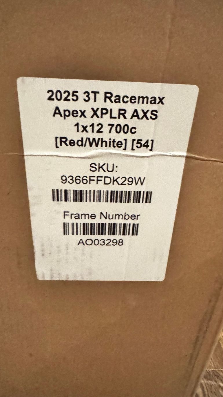 Used 3T RACEMAX SRAM Apex 2025 Road & Gravel, Red — image 7 of 15