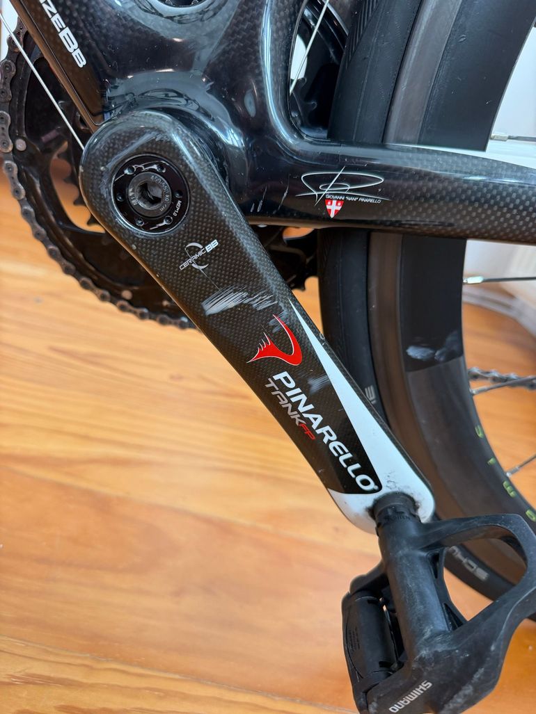 Gebrauchtes Pinarello Custom Campagnolo Record 2009 Road & Gravel, Weiß — Bild 8 von 8