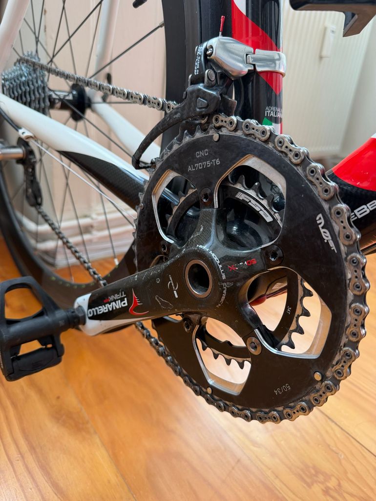 Gebrauchtes Pinarello Custom Campagnolo Record 2009 Road & Gravel, Weiß — Bild 7 von 8