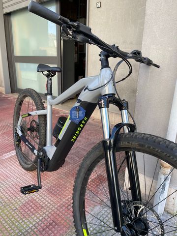 Used Haibike HardNine 6 2024 2024 Mountainbike, Light Gray, 29 — image 8 of 13
