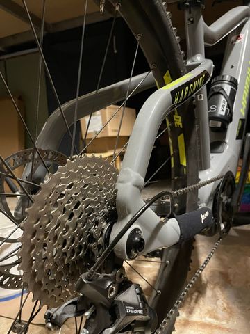Used Haibike HardNine 6 2024 2024 Mountainbike, Light Gray, 29 — image 12 of 13