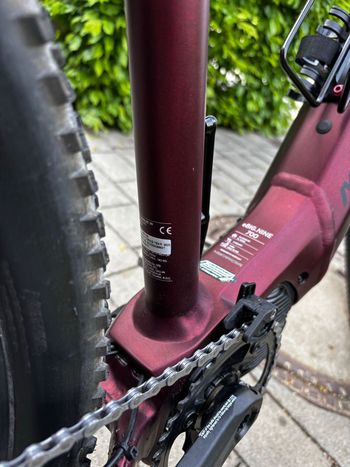 Merida eBIG.NINE 700 2023 2023 Mountainbike usato, Rosso — immagine 19 di 25