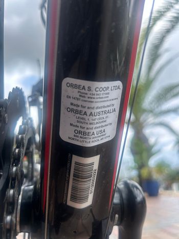 Used Orbea Orca Shimano 105 2014 Road & Gravel, Black — image 11 of 12