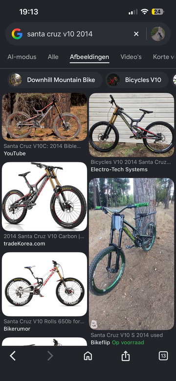 Used Santa Cruz V10 Shimano ZEE 2014 Mountainbike, Red — image 10 of 10