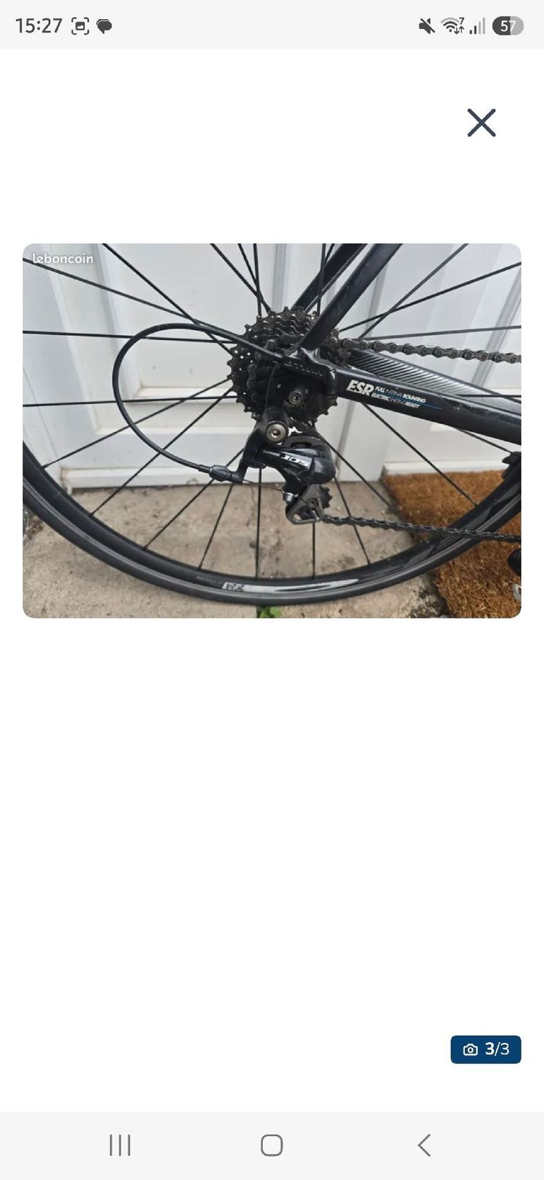 Used B’TWIN Custom Shimano 105 2018 Road & Gravel, Black — image 3 of 3