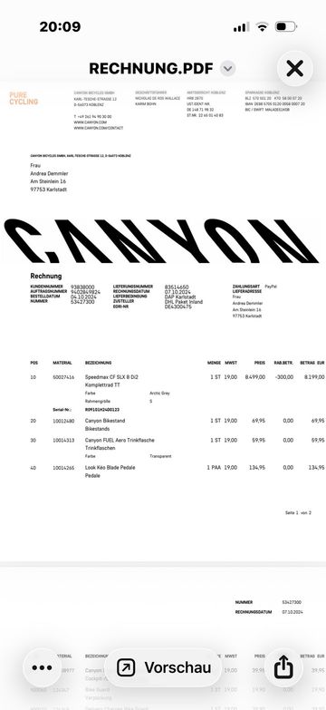 Brugt Canyon Speedmax CF SLX 8 Di2 2024 Road & Gravel — billede 20 af 22