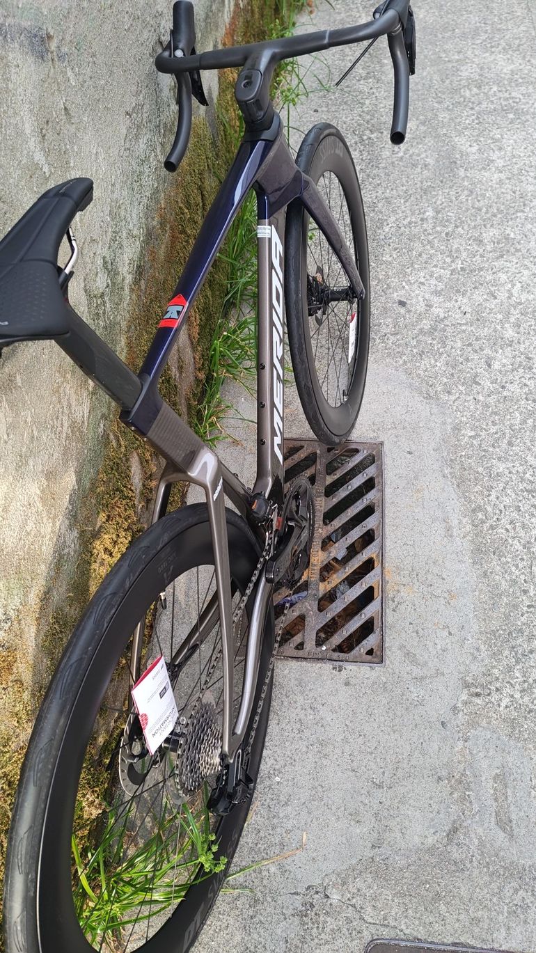 Gebrauchtes Merida Reacto Shimano Dura Ace Di2 2027 Road & Gravel, Hellgrau — Bild 5 von 6