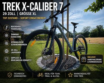Gebrauchtes Trek X-Caliber 7 2020 2020 Mountainbike, Hellgrau, 27.5 — Bild 4 von 7