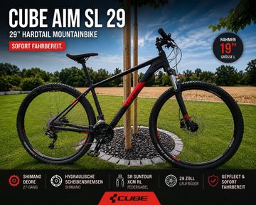 Used CUBE AIM SL 29 2018 2018 Urban, Black — image 6 of 6