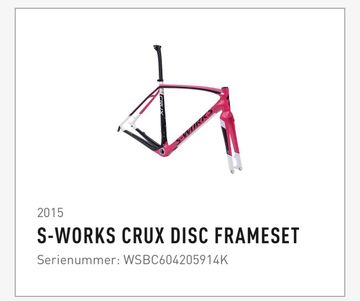 Tweedehands Specialized CruX Elite EVO 2015 Frameset 2015 Road & Gravel — afbeelding 4 van 13