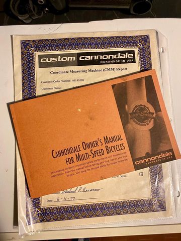 Used Cannondale Custom Campagnolo Record 1999 Road & Gravel, Blue — image 7 of 13