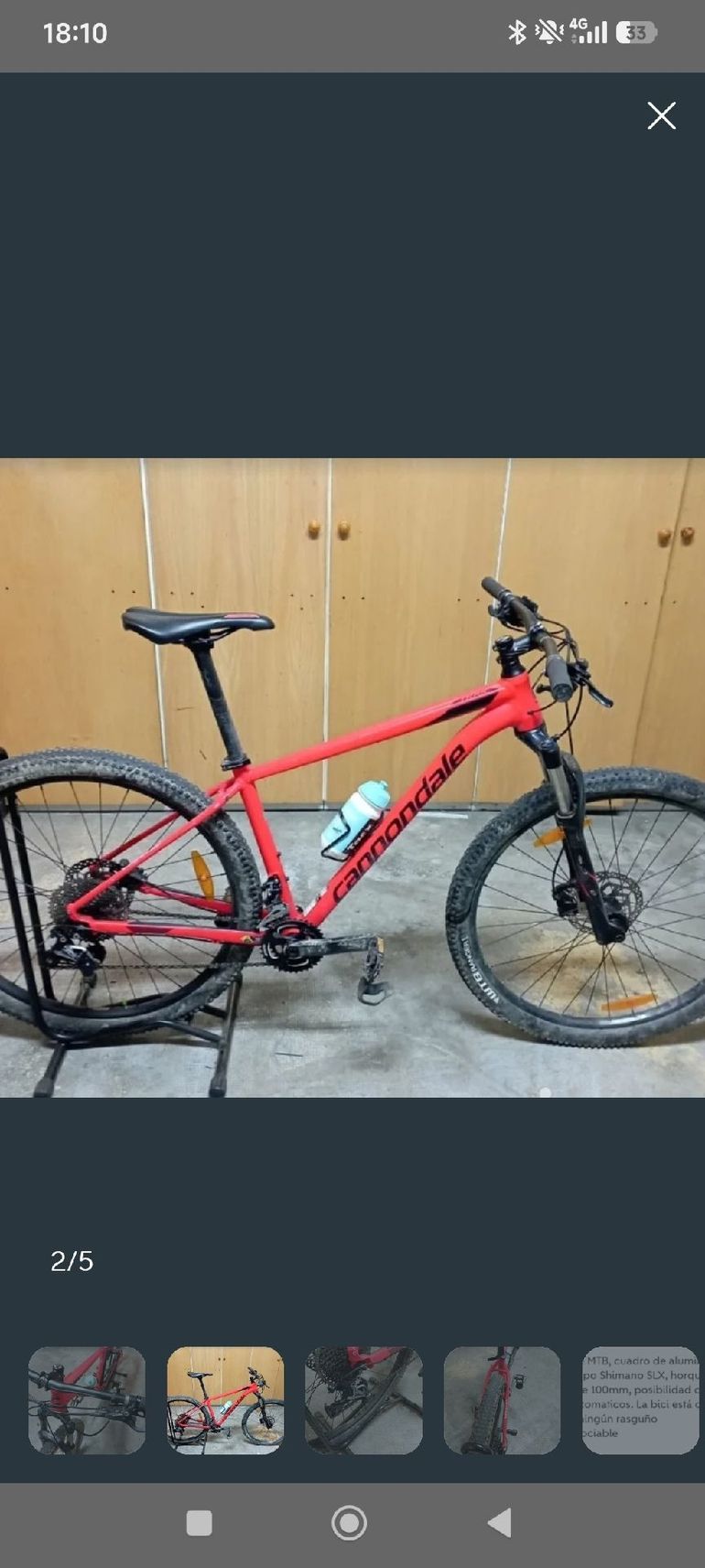 Brugt Cannondale Trail SL 2 2021 2021 Mountainbike — billede 2 af 4