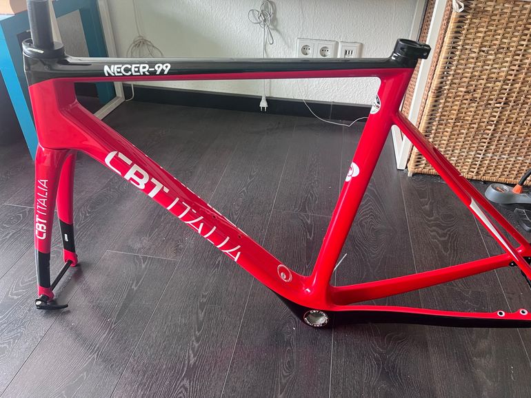Used CBT Italia Custom Frameset 2021 Road & Gravel, Red — image 2 of 3