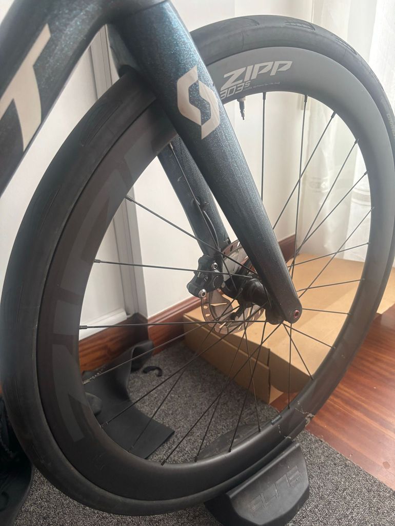 Gebrauchtes Scott Addict Shimano Ultegra Di2 2021 Road & Gravel, Blau — Bild 4 von 5