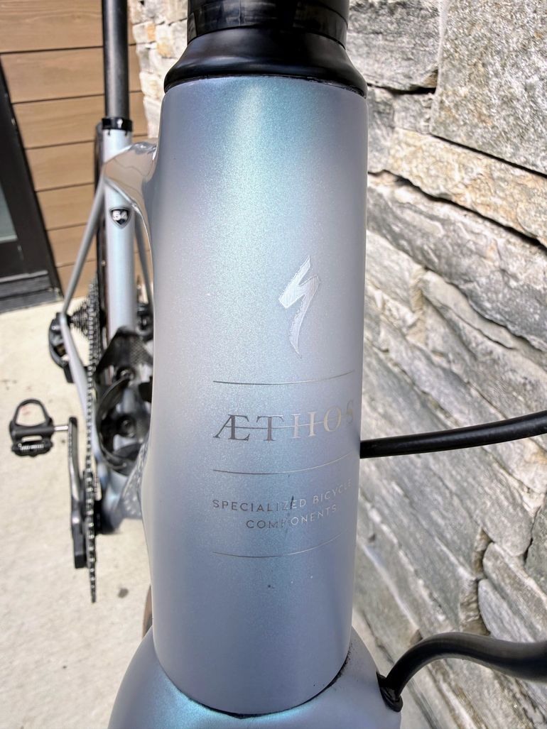 Used Specialized Aethos 2021 Road & Gravel, Light Gray — image 4 of 18