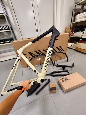Used Canyon Grail Frameset 2025 2025 Road & Gravel, White — image 2 of 7