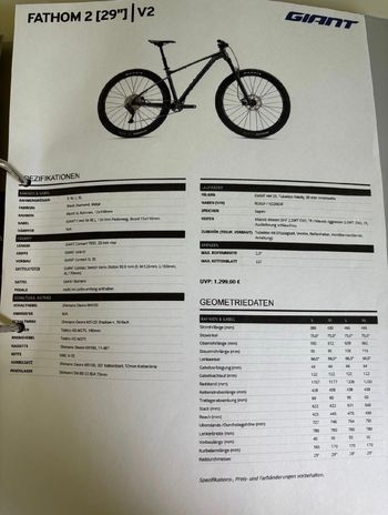 Tweedehands Giant Fathom 29 2 2023 2023 Mountainbike — afbeelding 11 van 11