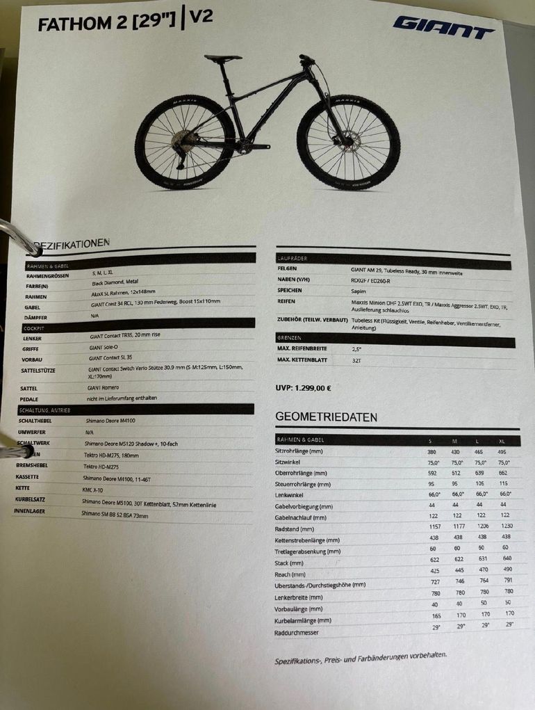 Tweedehands Giant Fathom 29 2 2023 2023 Mountainbike — afbeelding 11 van 11