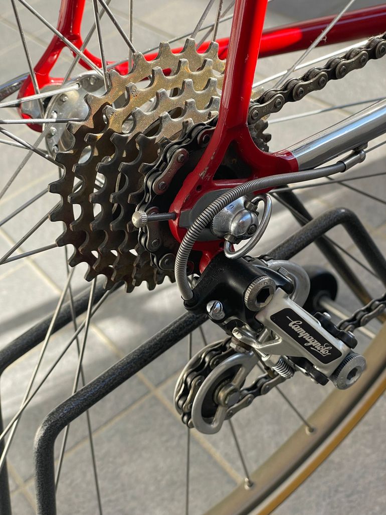 Gebrauchtes SANTAMBROGIO Custom Campagnolo Super Record 1979 Road & Gravel, Rot — Bild 5 von 11