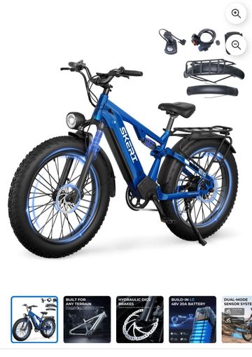 Used Skeri Custom Shimano Tourney 2026 Mountainbike, Blue — image 4 of 14