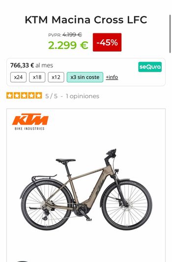 Used KTM Macina 2024 Urban, Light Gray — image 2 of 11