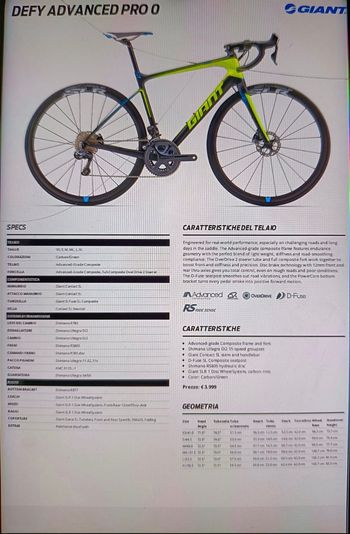 Used Giant Defy Advanced Pro 0 2017 2017 Road & Gravel