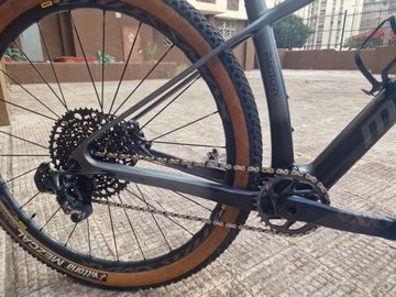 Gebrauchtes Megamo Factory SRAM X01 Eagle 2020 Mountainbike, Hellgrau — Bild 4 von 10