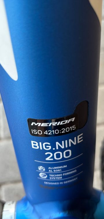 Used Merida Big nine Shimano Deore XT 2015 Mountainbike, Blue — image 2 of 8