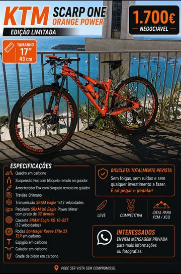 KTM Scarp Prime 2020 2020 Mountainbike usato, Arancione — immagine 5 di 14
