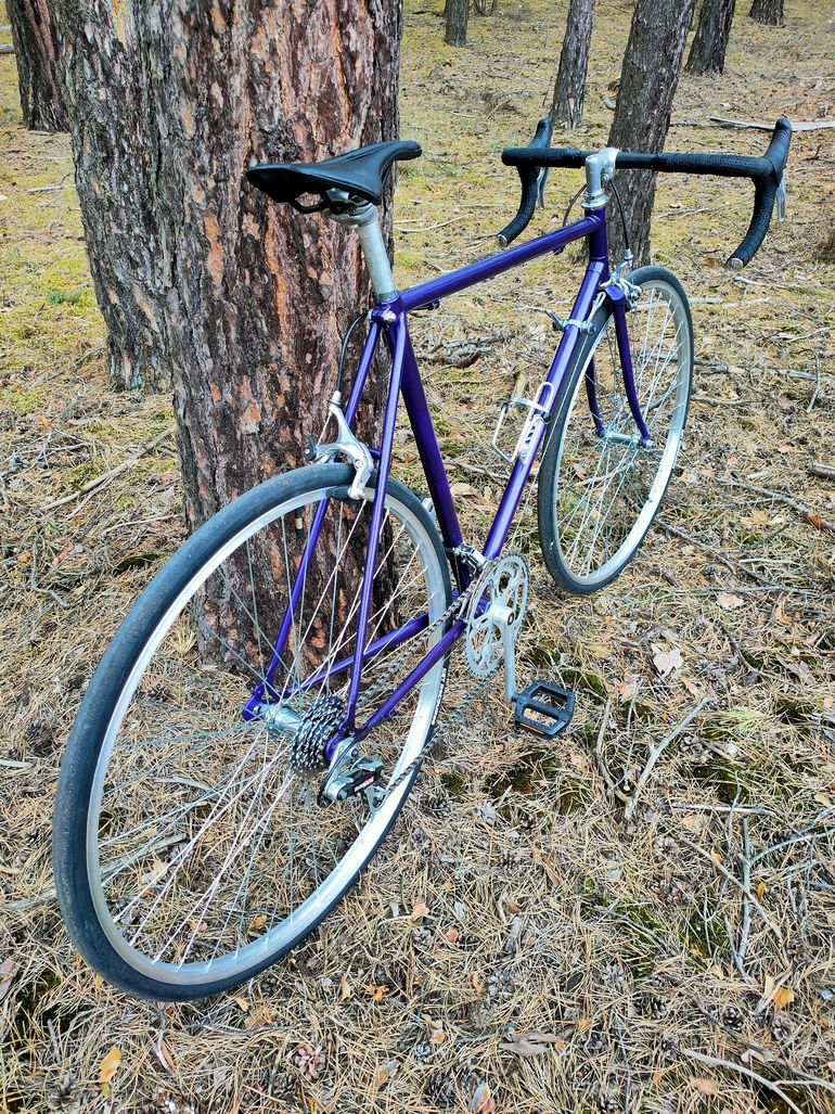 Used Hercules Custom Other Shimano 1990 Road & Gravel, Purple — image 5 of 8