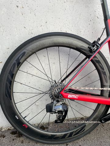 Used BMC Teammachine SRAM Rival eTap AXS 2017 Road & Gravel, Red — image 2 of 10