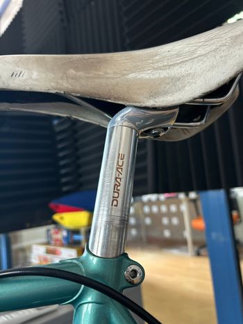 Gebrauchtes Bridgestone Custom Shimano Dura Ace 1995 Road & Gravel, Grün — Bild 9 von 12