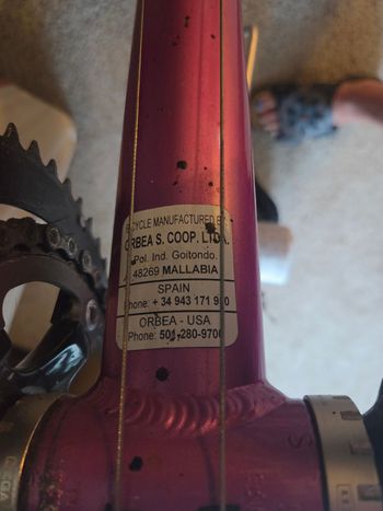 Used Orbea ORCA M10-PRO 2018 2018 Road & Gravel, Purple — image 3 of 3