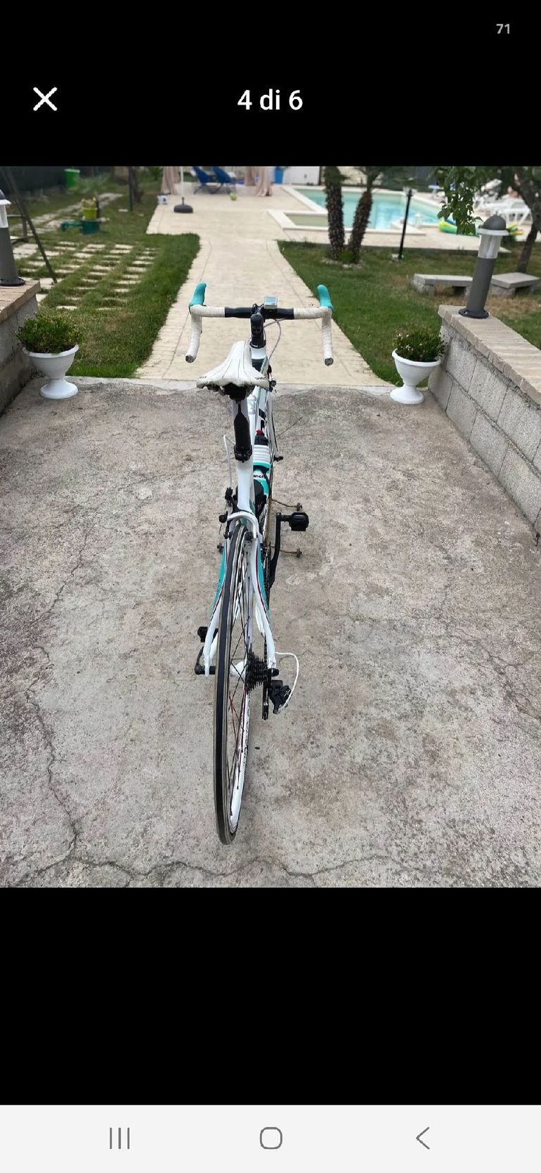 Used Bianchi Custom Campagnolo Veloce 2014 Road & Gravel, White — image 5 of 5