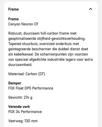 Used Canyon Neuron CF 9 2021 2021 Mountainbike, Light Gray, 27.5, 29 — image 18 of 18