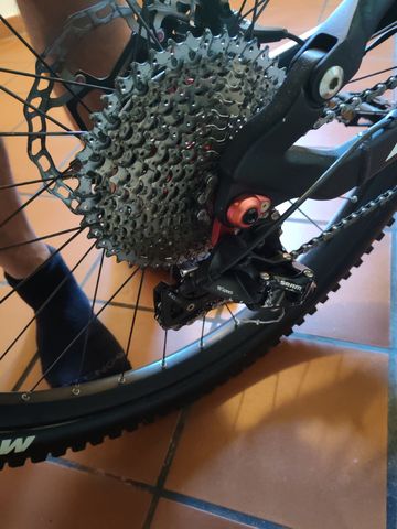 Gebrauchtes Fantic E Bike Custom SRAM X01 Eagle AXS 2023 Mountainbike, Schwarz — Bild 2 von 3