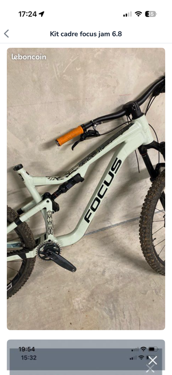 Used Focus JAM 6.8 2021 Frameset 2021 MTB