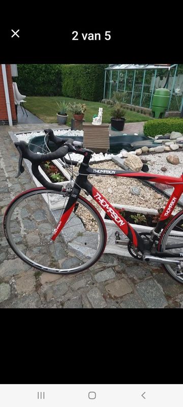 Used Thompson Custom Shimano 105 2018 Road & Gravel, Red — image 4 of 15
