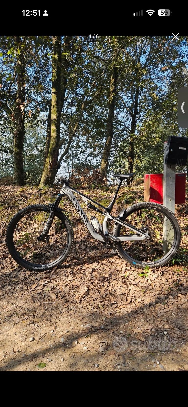 Used Canyon Neuron CF 8 2023 2023 Mountainbike, Light Gray — image 5 of 10